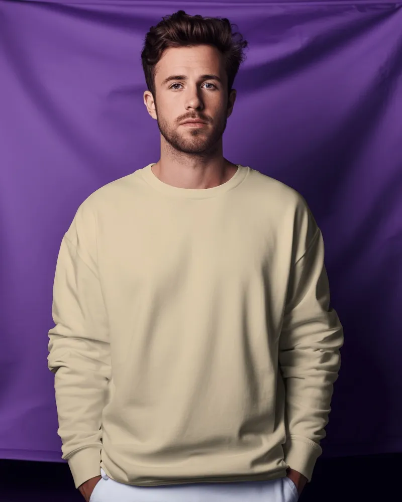 Round neck comfortable sweatshirt